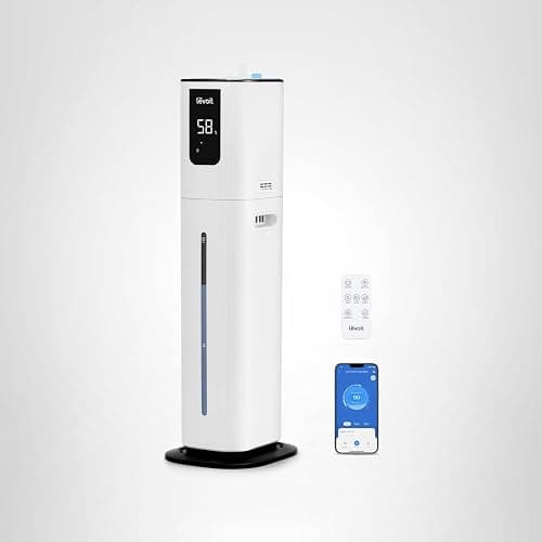 LEVOIT OasisMist 1000S (10L) Smart Humidifier for Home Large Room Bedroom, Last 100 Hours Suitable for Indoor Plant, Cover up to 600ft², Easy Top Fill, Remoter & Voice Control, Auto Mode, Quiet, White thumbnail 9