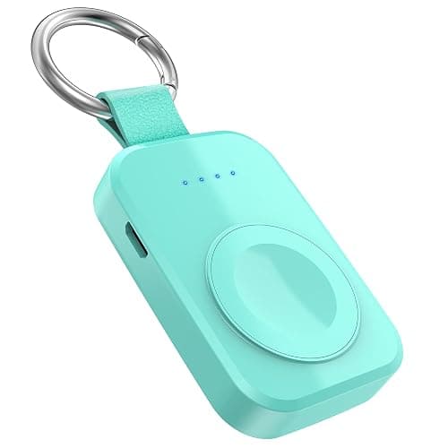 i.VALUX Portable Travel Charger for Apple Watch 11/10/9/8/7/6/5/4/3/2/SE/Ultra,49/41/45/44/42/40/38mm,Compact Wireless iwatch Charger Magnetic 1000mAh Power Bank Charging Cable Keychain Accessories thumbnail 7
