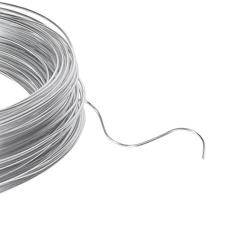 Tenn Well 18 Gauge Aluminum Craft Wire, 165 Feet 1mm Bendable Jewelry Wire | Metal Silver Wire for Jewelry Making, Sculpting, Floral Making, Wreath Making, Crafting, Wire Wrapping, Christmas Ornaments thumbnail 4