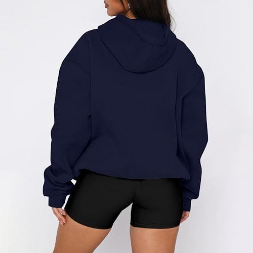 Oversized Hoodies for Women Pullover Fall Loose Comfort Fleece Hoodie Cozy Plain Hooded Sweatshirt Cute Sweat Shirts thumbnail 3