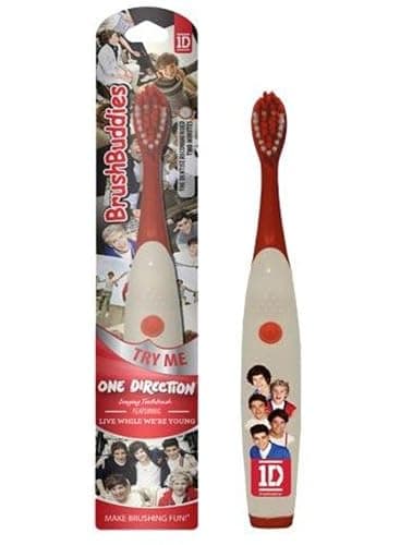 BB One Direction Singing Toothbrush (Live While We're Young) - Red, Soft, Manual, Musical, 1 Count thumbnail 5