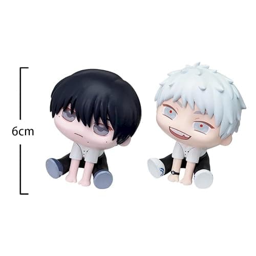 MABAIUDE Yoshiki Tsujinaka Figure Hikaru Indo Look Up Figure Anime Hikaru Statue Model Sitting Pose Figurine Cake Topper Ornament Gifts 6cm thumbnail 3