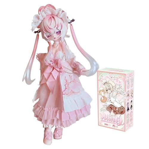 LEBOO BJD Blind Box, Minty's Fortune Wish Scroll Series 8.9'' Ball Jointed Doll Cute Dress up Doll with Joints, Collectible Action Figure Gift Ages 15 and Up thumbnail 2