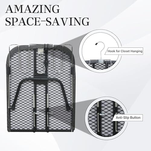 ZOES HOMEWARE Metal Mesh Panel Tabletop Ironing Board | Foldable Iron Board | Heavy Duty Small Iron Board with Heat Resistant Cover and 100% Cotton 8mm Thicken Pad | 31.5"x11.8"x6.2" thumbnail 5