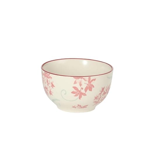 Gibson Home Admiral Hall 12-Piece Matte Stoneware Dinnerware Set – Dinner Plates, Salad Plates & Bowls with Pink Floral Pattern, Durable Everyday Dish Set, Microwave & Dishwasher Safe thumbnail 7