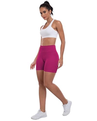 ATHVOTAR Workout Gym Shorts Women, High Waisted Seamless Butt Lifting Scrunch Butt Sports Shorts thumbnail 4
