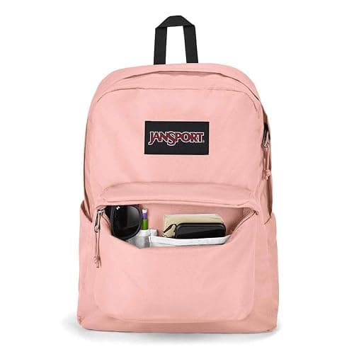 JanSport SuperBreak Plus Backpack with Padded 15-inch Laptop Sleeve and Integrated Bottle Pocket - Spacious and Durable Daypack for Work and Travel - Misty Rose thumbnail 5