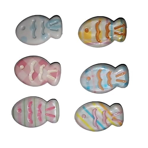 6 Pcs Small Fish Hair Clip, Colorful Fish Design, Cute & Fun Mini Hair Accessories for Women Girls (Color clip) - Image 1