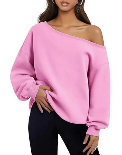 off shoulder hoodie - Image 1