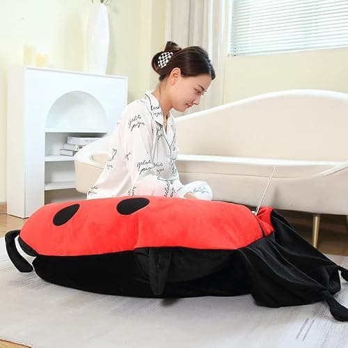 LELEBEAR Giant Wearable Ladybug Pillow, Cute Warm Wearable Ladybug Pillow (150cm/59.0in) thumbnail 4