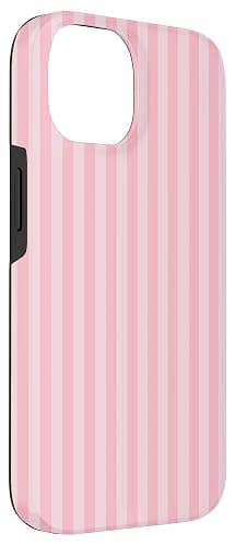 Pastel Pink Stripes Geometric Vertical Lines Trendy Pattern Case for iPhone 14 thumbnail 3