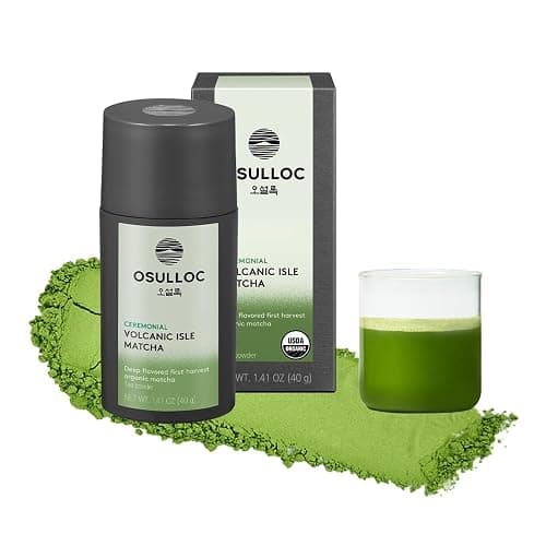 OSULLOC Volcanic Isle Ceremonial Grade Korean Matcha Powder, 40 g | Ceremonial Korean green tea powder from Jeju’s volcanic fields, with smooth umami taste for lattes, shots, and tea rituals - Image 1