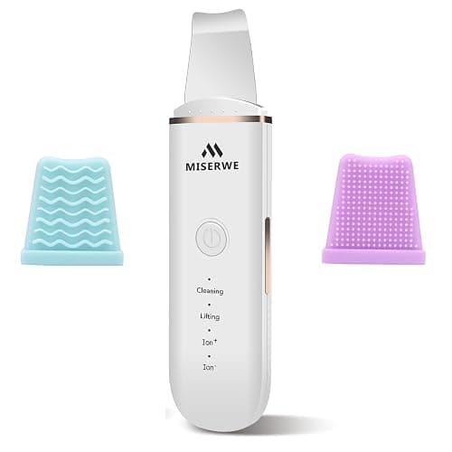 Skin Scrubber Face Skin Spatula Facial Scrubber Spatula for Deep Cleansing Blackhead Remover Pore Cleaner with 4 Modes (White) thumbnail 8