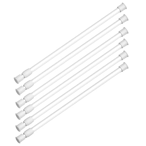 RV Adjustable Tension Rods,Camper Must-Have Essential Storage Organizer Bar | 6 Pack, Adjustable 16"-27.5", Help Prevent Messy Spills, Keep Items in Place During RV Travel, Organizes Camper Storage Space - Image 1