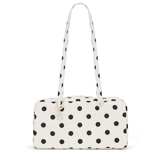 HiTotes Small Bowler Bag Nylon Hobo Bags for Women Bowler Purse Slouchy Tote for Travel Work College - Image 1