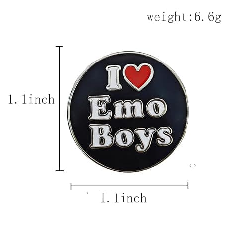 Ficsowy Enamel Pin - Emo Badge, Party Favors and Gift Items Gift for Men Woman thumbnail 6
