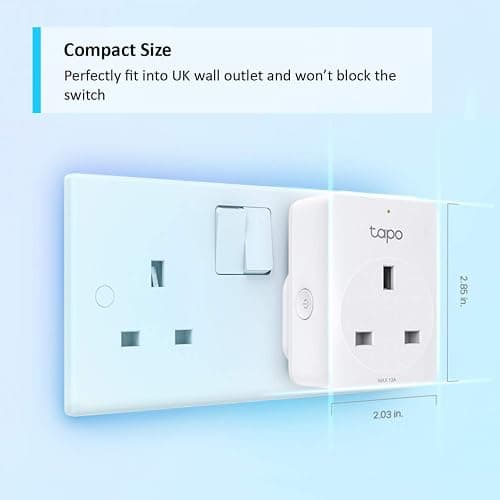 Tapo P100 (4-Pack) Smart Plug, Wi-Fi Plug, App Remote Control, Alexa Plug, Voice Control with Alexa & Google, Away Mode, Scheduling & Timer, Device Sharing, Easy Set Up, Multiple Safety Guarantees thumbnail 2