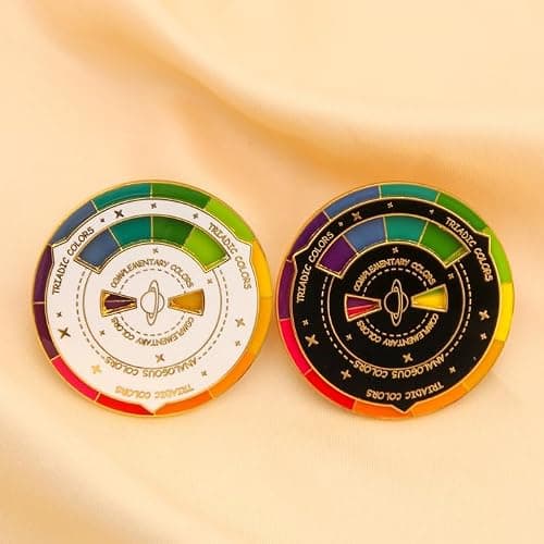 Color Wheel Enamel Pin - Funny What To Eat Food Pin - Aesthetic Gifts for Teens Women and Men thumbnail 7