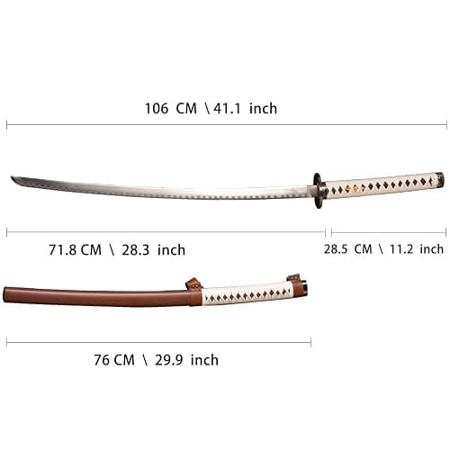 SV The Samurai Sword of Michonne, Zombie Nihontou Katana Samurai Sword 41 inches，A Variety of Materials to Choose from thumbnail 2