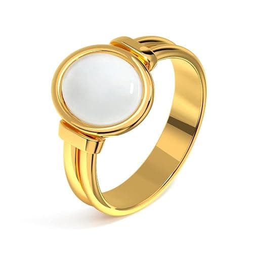 YeGieonr Gold Rings for Women Trendy Non Tarnish Chunky Gold Plated Ring, Waterproof Stainless Steel Gold Jewelry Gift - Image 1