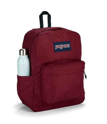 JanSport SuperBreak Plus Backpack with Padded 15-inch Laptop Sleeve and Integrated Bottle Pocket - Spacious and Durable Daypack for Work and Travel - Russet Red - Russet Red thumbnail 6