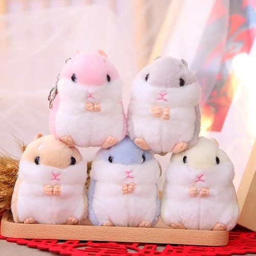 2 Pack Plush Hamster Keychain thumbnail 5
