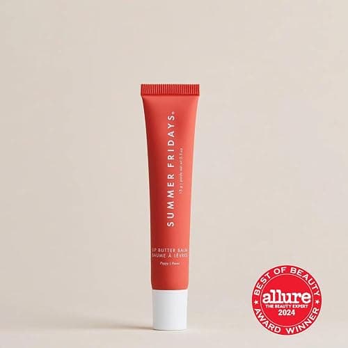 Summer Fridays Tinted Lip Butter Balm - Conditioning Vegan Lip Balm for Instant Moisture, Shine & Hydration - Sheer-Tinted, Soothing Skincare - Poppy (.5 Oz) thumbnail 3