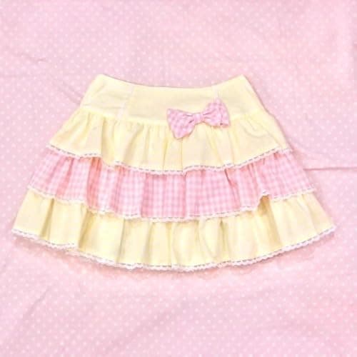 Cute Clad Women Kawaii Y2k Lolita Mini Skirt Sweet Harajuku Bow Tie Multi-Layer Ruffles Pleated Skirts thumbnail 3