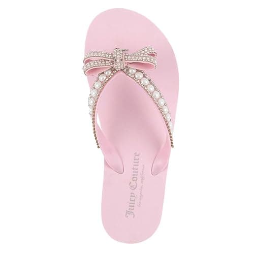 Juicy Couture Keil-Plateau-Flip-Flop: hochmodisch, weiche Strandsandalen, Zehentrenner thumbnail 6