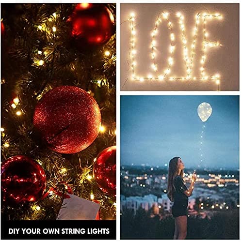 Photo Clip String Light - 33Ft 100LED Fairy Lights with Clips for Pictures With Timer, Photo Light with 50 Clear Clips for Bedroom Christmas Wedding Décor thumbnail 3