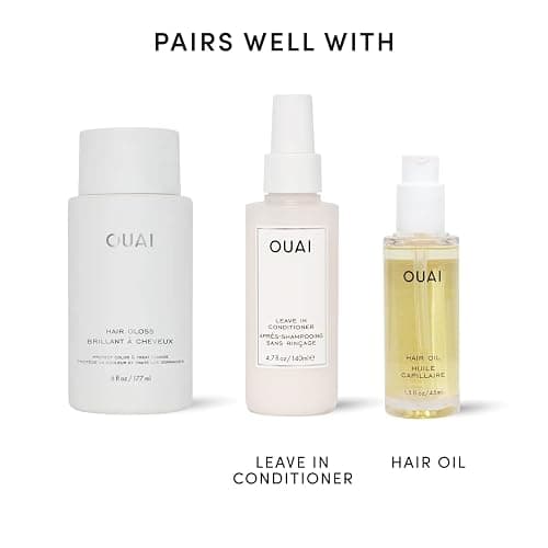 OUAI Hair Gloss - In-Shower Shiny Hair Treatment & Glaze (6 Oz) | With Frizz Control - Heat Protectant Infused with Hyaluronic Acid, Rice Water & Panthenol - Paraben, Phthalate & Sulfate Free thumbnail 8