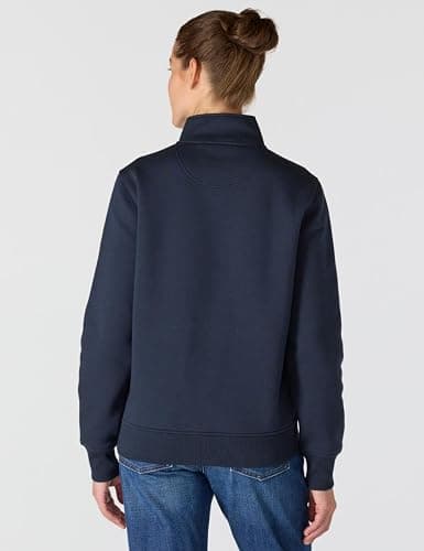 Carhartt Women's Relaxed Fit Midweight Quarter-Zip Mock-Neck Sweatshirt thumbnail 3