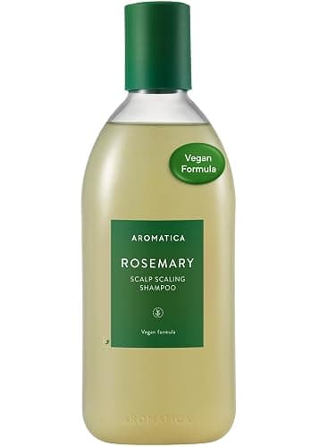 AROMATICA Rosemary Scalp Scaling Shampoo - Korean Hair Care with Thinning Hair Loss Natural Rosemary Essential Oil for Women - Vegan Hair Growth - Free from Sulfate, Silicone, and Paraben (13.53 oz) - Image 1