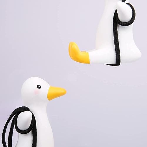 YGMONER Cute Swinging Duck Car Rear View Mirror Hanging Accessories Funny Car Interior Decor Gifts for Women Men (Duck) thumbnail 5