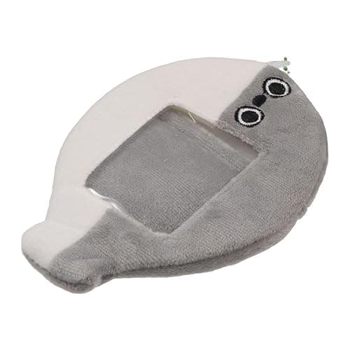 GUEDKIKL Cute Plush Kpop Photocard Holder, Cartoon Cardholder with Keychain ID Bank Credit Card Holder Protector Bus Card Pendant Keychain Photo Protective Sleeves thumbnail 4