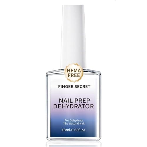 Nail Dehydrator | Nail Prep Professional Acid-Free Formula - Fast-Drying Bonder & Primer Base Coat for UV Gel Polish, Acrylic Nails & Natural Nails - Long-Lasting Manicure Adhesion Solution, 0.6 oz - Image 1
