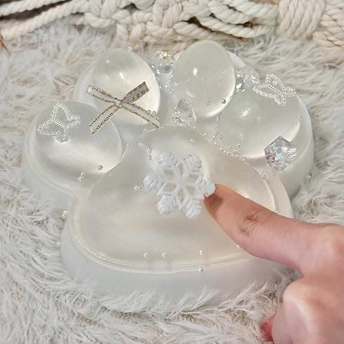 Pawfect Tail Big Taba Squishy Cat Paw, 5 in Large Paw Squeeze Toy Transparent & Milky White for Stress Relief and Relax, Sticky Squishies Fidget Toys for Party Favors Novelty Things Birthday Gift thumbnail 2