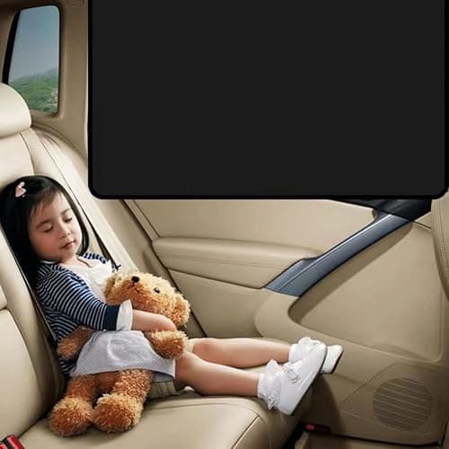 Car Side Window Sun Shades, 4 PCS Window Sunshades Privacy Curtains, 100% Block Light for Breastfeeding, Taking a nap, Changing Clothes, Camping (Front&Back 4pcs) thumbnail 3