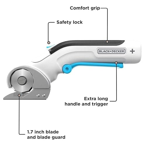 BLACK+DECKER 4V MAX Cordless Fabric & Craft Cutter Rotary Tool, USB Rechargeable (BCRC115FF) thumbnail 3