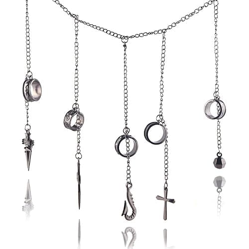 Anime HXH Kurapika Charm Bracelet - Anime HXH Cosplay Five Finger Rings Bracelet For Women Men - Best Stuff for Collection Jewelry Halloween Cosplay Gifts thumbnail 7