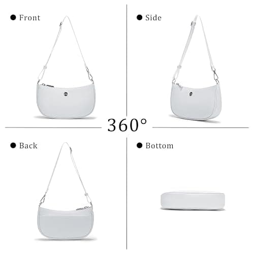 Shoulder Bag for Women Handbags with Adjustable Strap Underarm Purse Mini Clutch Purses Trendy Crescent Bags 1L thumbnail 5