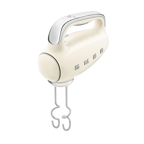 Smeg, Sbattitore Elettrico HMF01CREU, 9 Livelli di Velocità, Funzione Turbo, Sistema di Avvio Smooth Start, 4 Fruste, 2 Ganci Impastatori e Avvolgicavo in Dotazione, 250W, Crema thumbnail 5