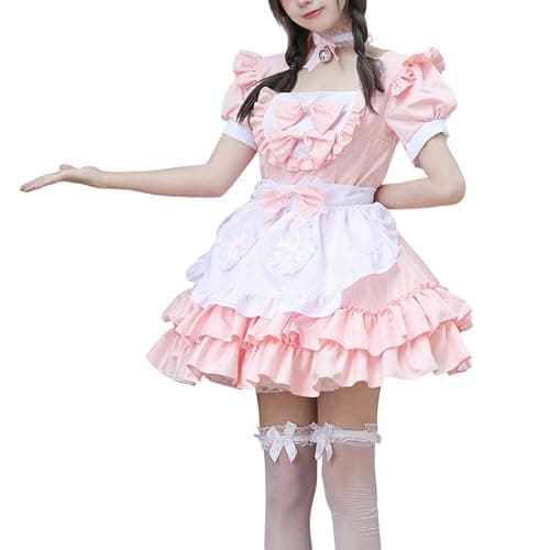 XYGJZ Women Sweet Lolita Dress Halloween Cosplay Costumes Layers Maid Dresses - Image 1