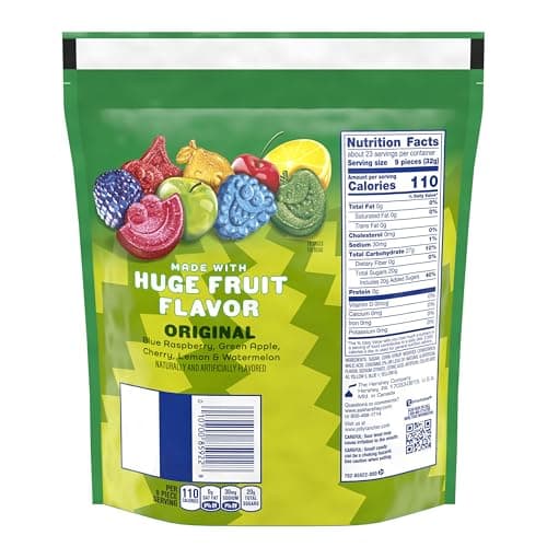 JOLLY RANCHER Sour Gummies Assorted Fruit Flavored Candy Resealable Bag, 25.5 oz thumbnail 2
