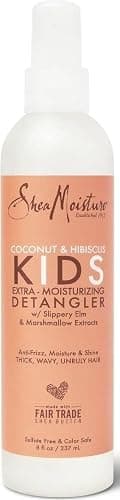 Shea Moisture Hair Care, Coconut & Hibiscus Kids Extra Moisturizing Detangler, Anti-Frizz, Moisture & Shine for Thick, Wavy, Unruly, Curly Hair, Spray On & Leave-In, 8 Fl Oz thumbnail 2