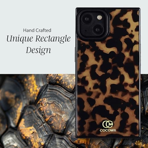 COCOMII Rectangle for iPhone 14/iPhone 13 Case, Chestnut Tortoiseshell thumbnail 4