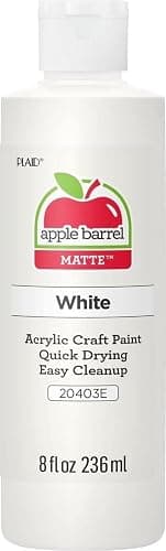 Apple Barrel Acrylic Paint in Assorted Colors (8 Ounce), 20403 White - Image 1