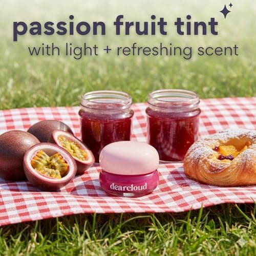 dearcloud Dewy Lip Jam – Hydrating Lip Balm & Gloss with Vitamin E, Korean Skincare (Passion Fruit) thumbnail 4