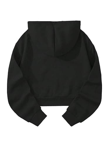 Remidoo Women Graphic Hoodies Cropped Hoodie Pullover Long Sleeve Sweatshirt thumbnail 2