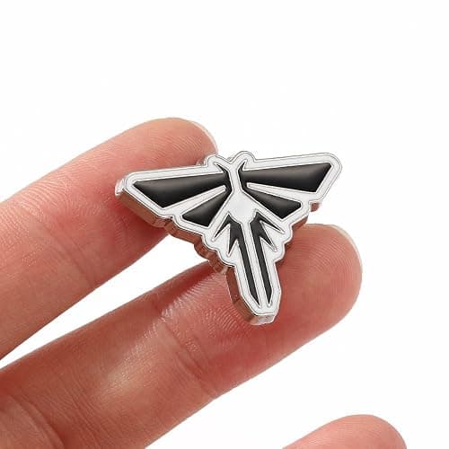 TLOU Pins Ellie Gold Angel Wings Fleet Spaceship Rocket Cosplay Enamel Badge Jewelry Gifts For Women and Men TV Fans 3Pcs thumbnail 5